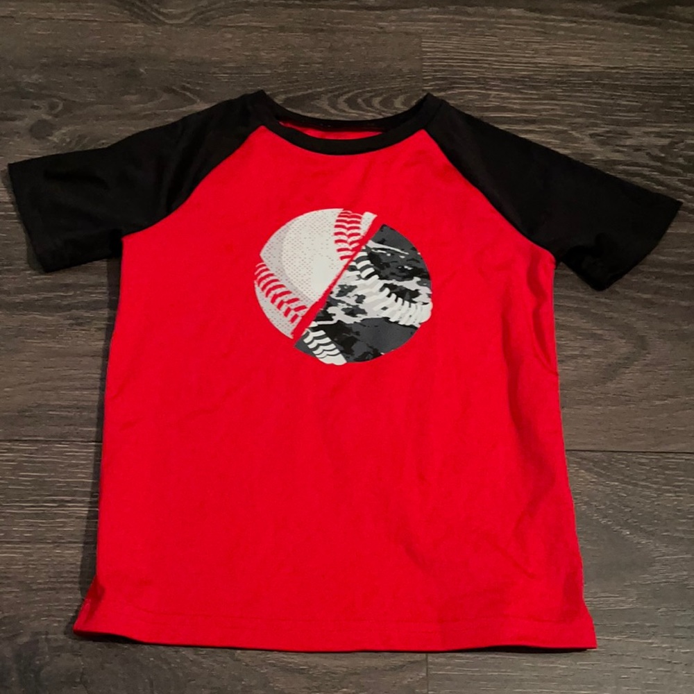 Little Boys Baseball Active Shirt